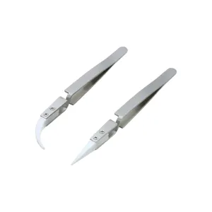 🆕 Ceramic Tip Cross Locking Tweezers