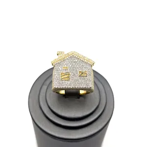 10KT TRAP HOUSE RING