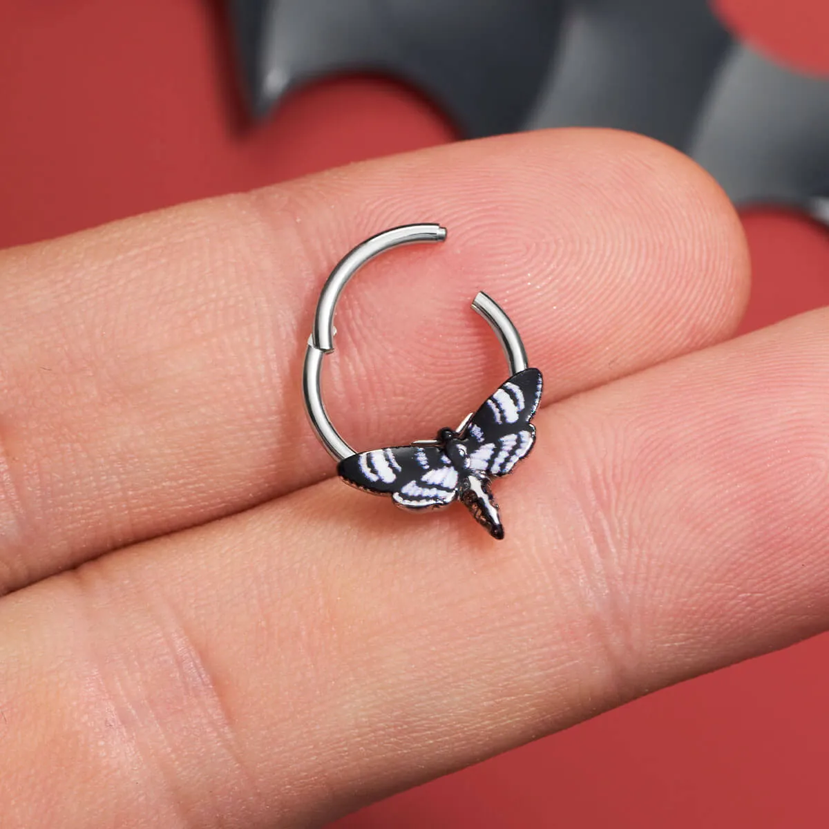 16G Hawk Moth Septum Ring