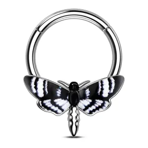 16G Hawk Moth Septum Ring