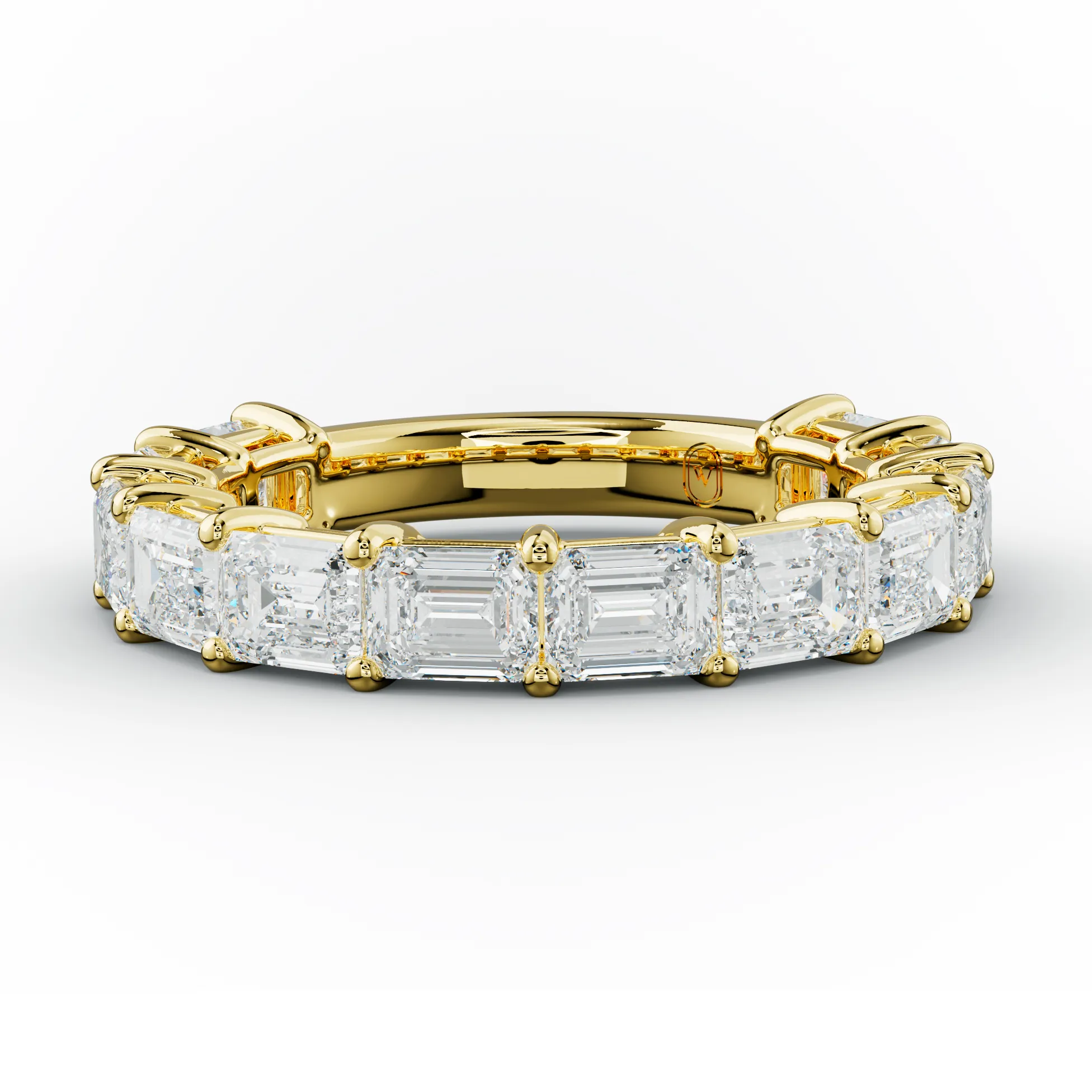 3 Carat East West Emerald Cut Diamond Anniversary Band