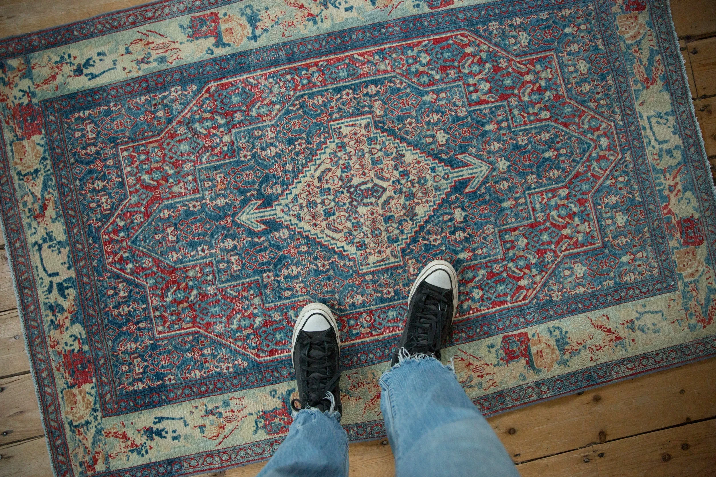 3.5x5 Vintage Distressed Senneh Rug