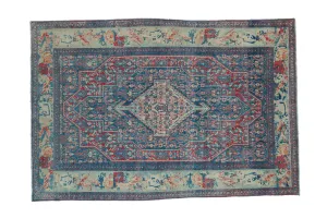3.5x5 Vintage Distressed Senneh Rug