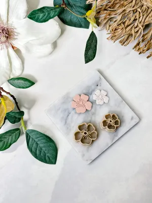 Abstract Flower Detailed Polymer Clay Cutters