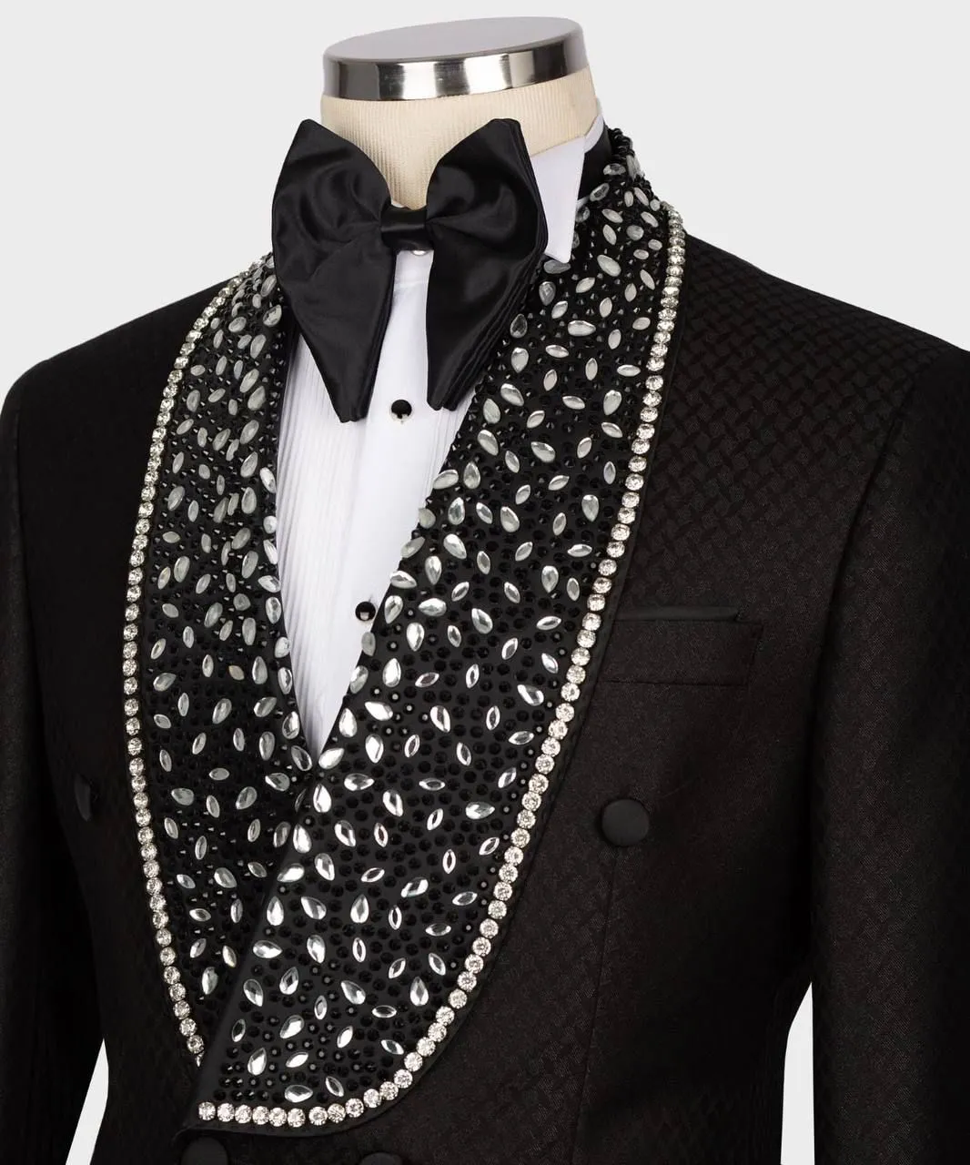 Acme Stones Detailed Belted Tuxedo