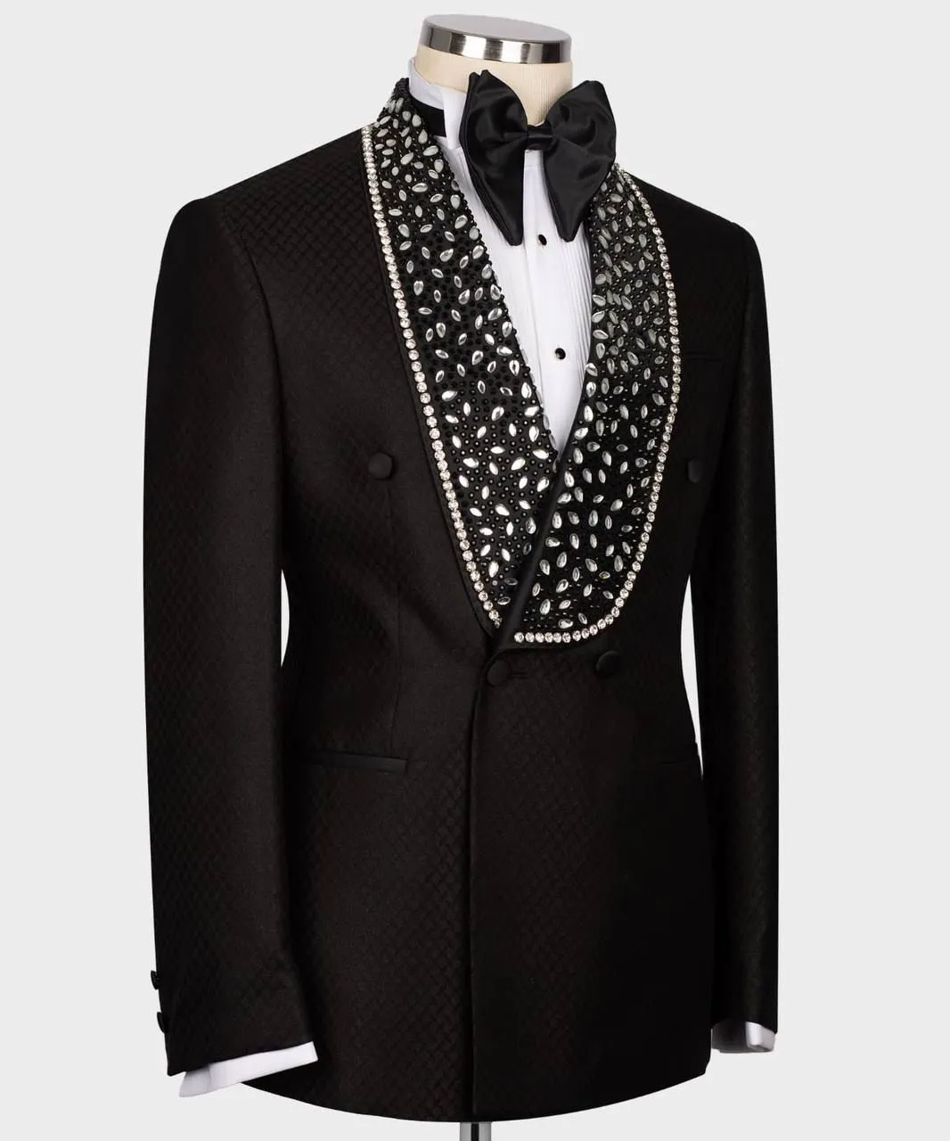 Acme Stones Detailed Belted Tuxedo