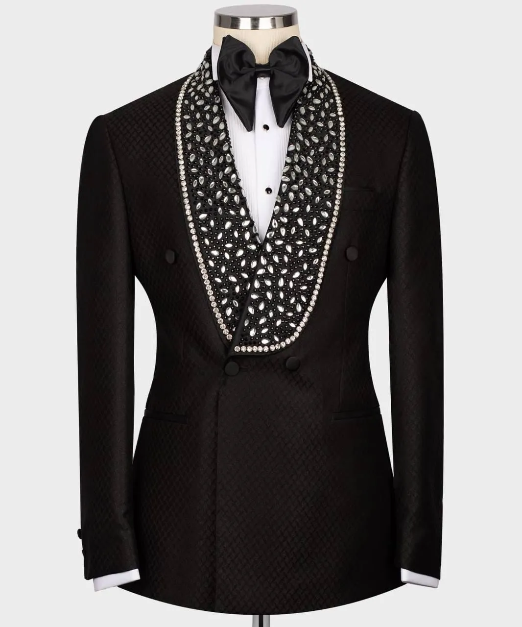 Acme Stones Detailed Belted Tuxedo