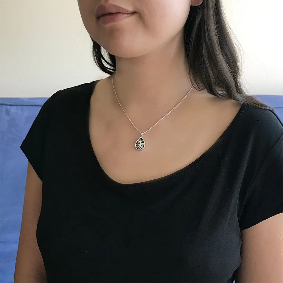 Akar Abalone Necklace - Sterling Silver, Indonesia