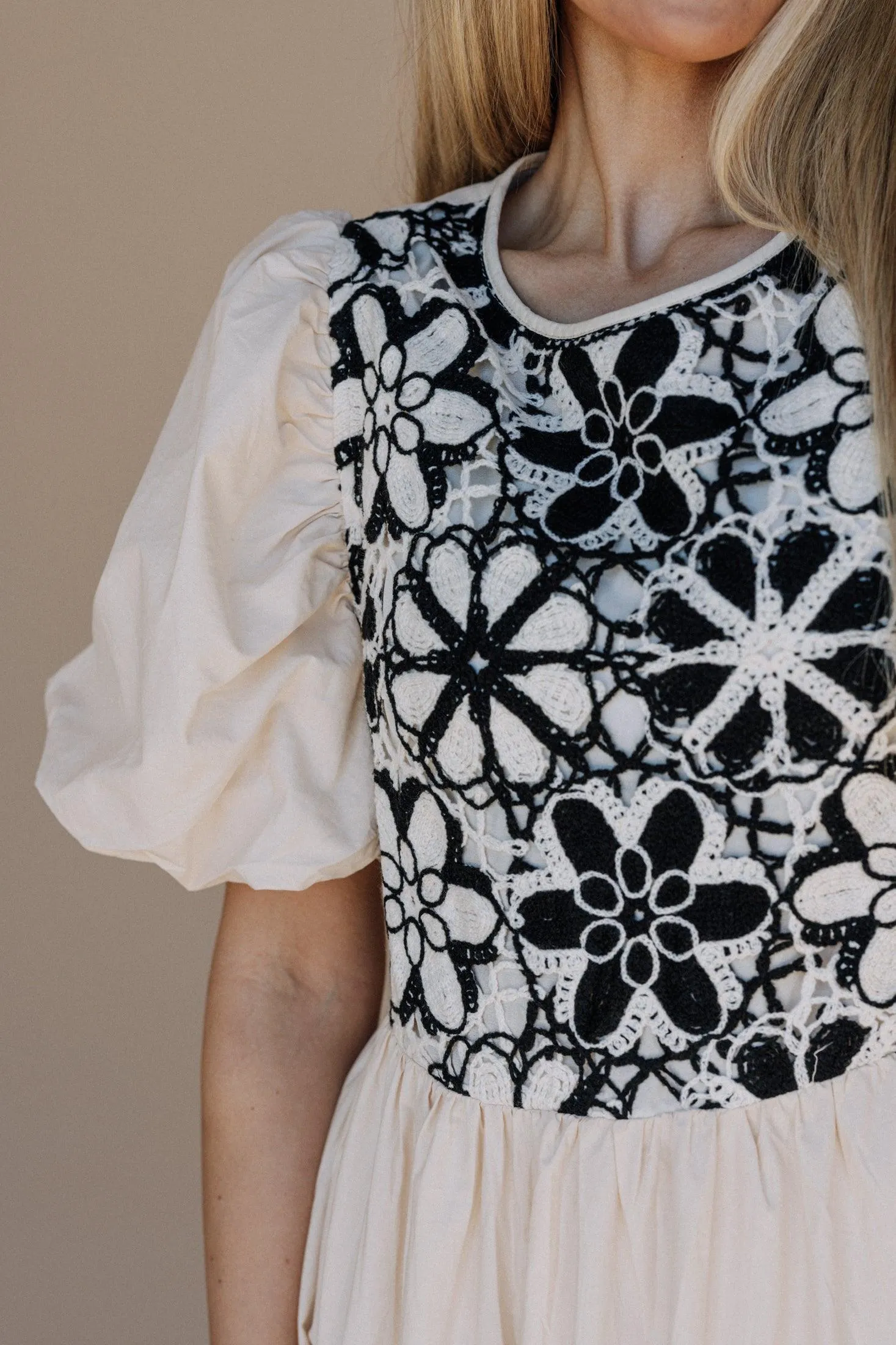 All You Need Crochet Vest Dress In Taupe