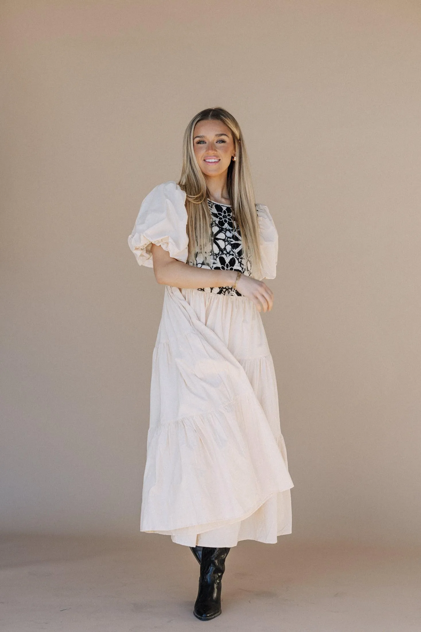 All You Need Crochet Vest Dress In Taupe