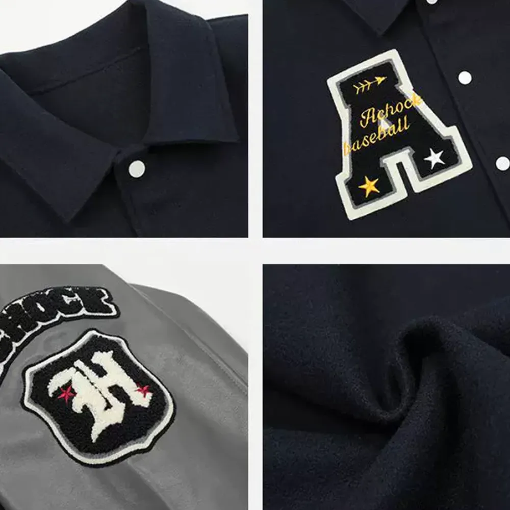 “American Vintage Embroidery Letter” Jacket
