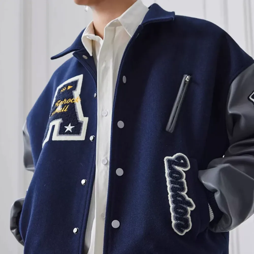 “American Vintage Embroidery Letter” Jacket