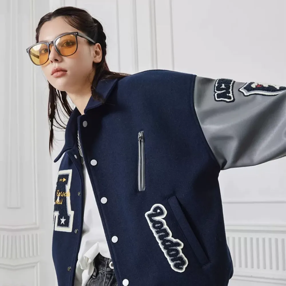 “American Vintage Embroidery Letter” Jacket