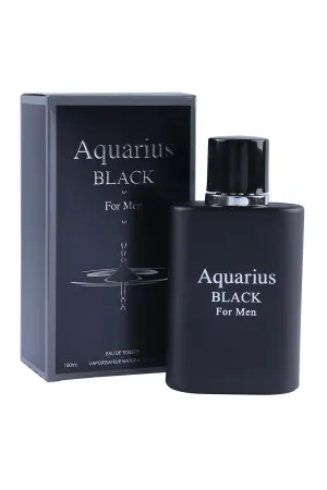 Aquarius Black Spray Cologne Eau De Toilette For Men - 100ml/3.4 fl.oz.