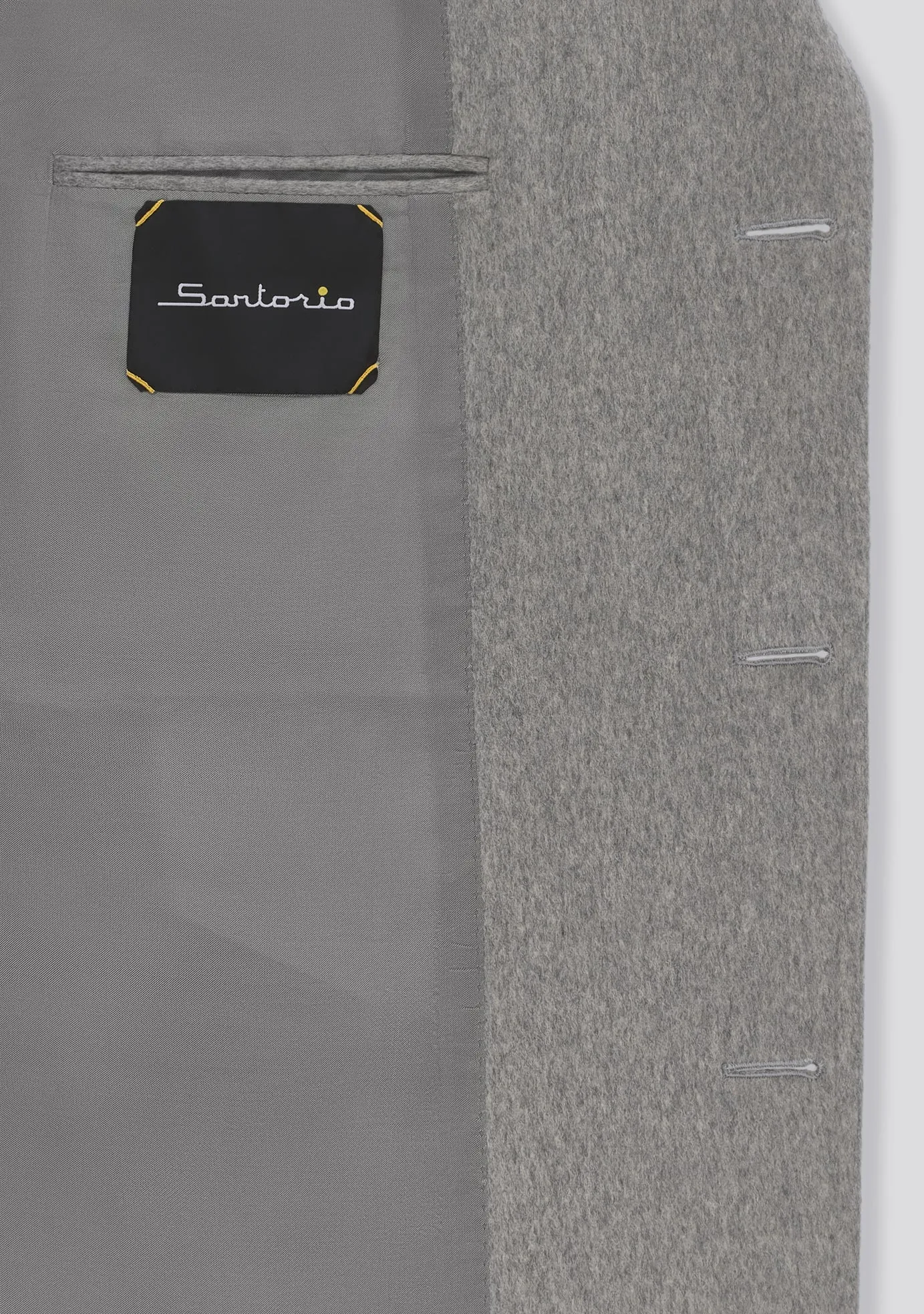Ash Grey Cashmere Winter Overcoat