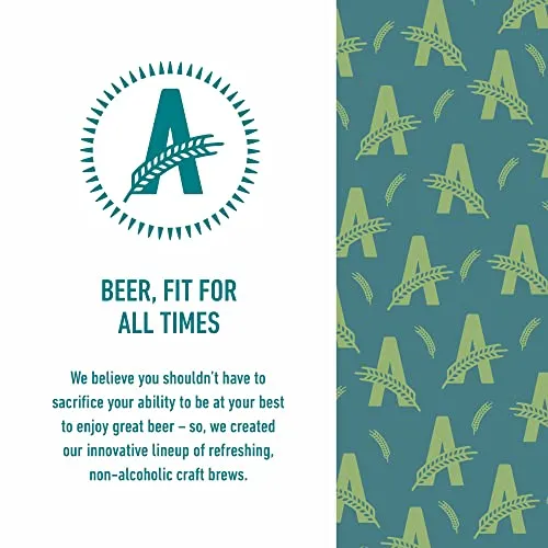 Athletic Brewing Company Craft Non Alcoholic Beer - Mix 12-Pack - Run Wild IPA and Free Wave Hazy IPA - Low-Calorie, Award Winning - All Natural Ingredients For Great Tasting Drink - 12 Fl Oz Cans
