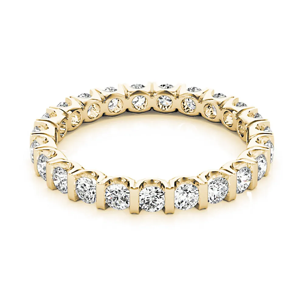 Bar Set 1.0 ct.Round Diamond Eternity Band