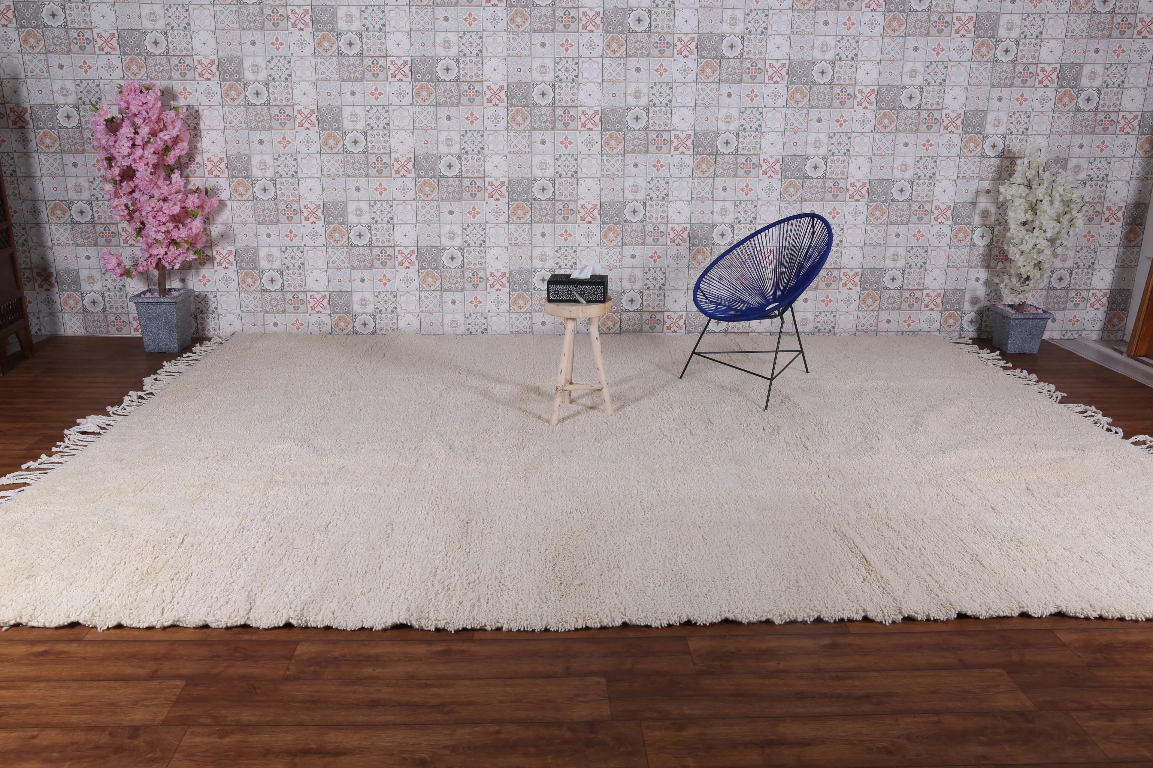 Beni ourain rug - Moroccan area rug - Custom Wool rug