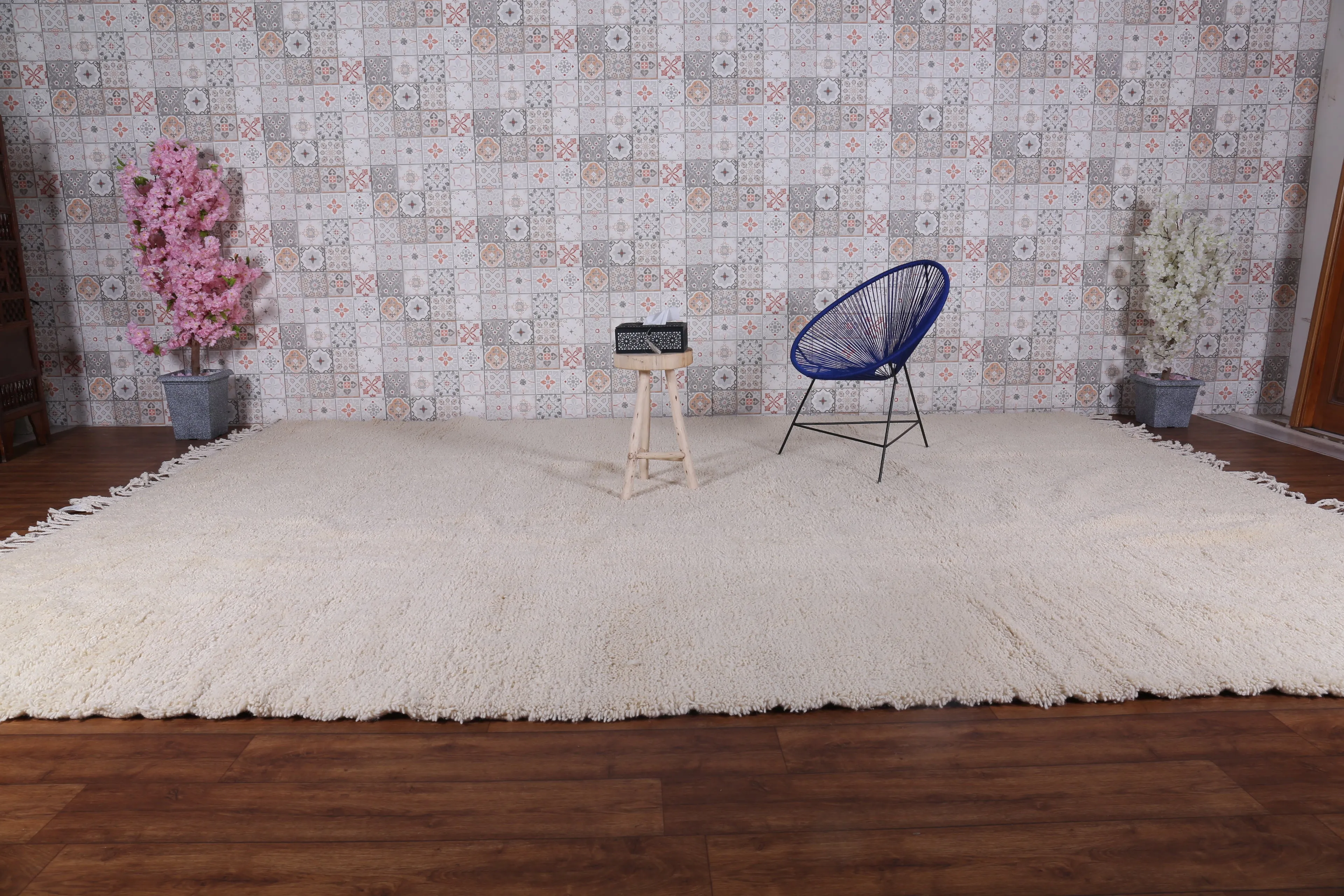 Beni ourain rug - Moroccan area rug - Custom Wool rug