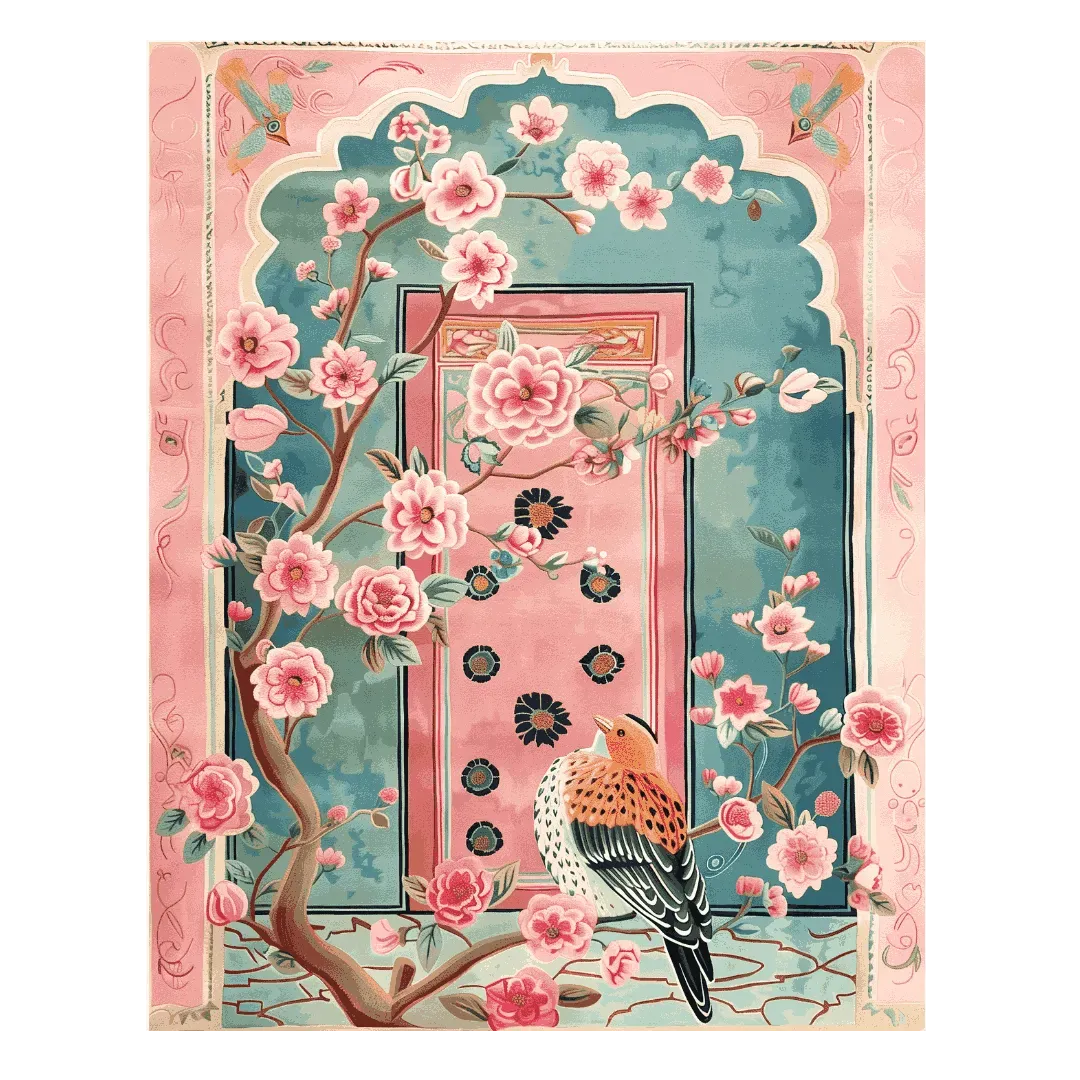 Blush Gardens Hand Tufted Rug