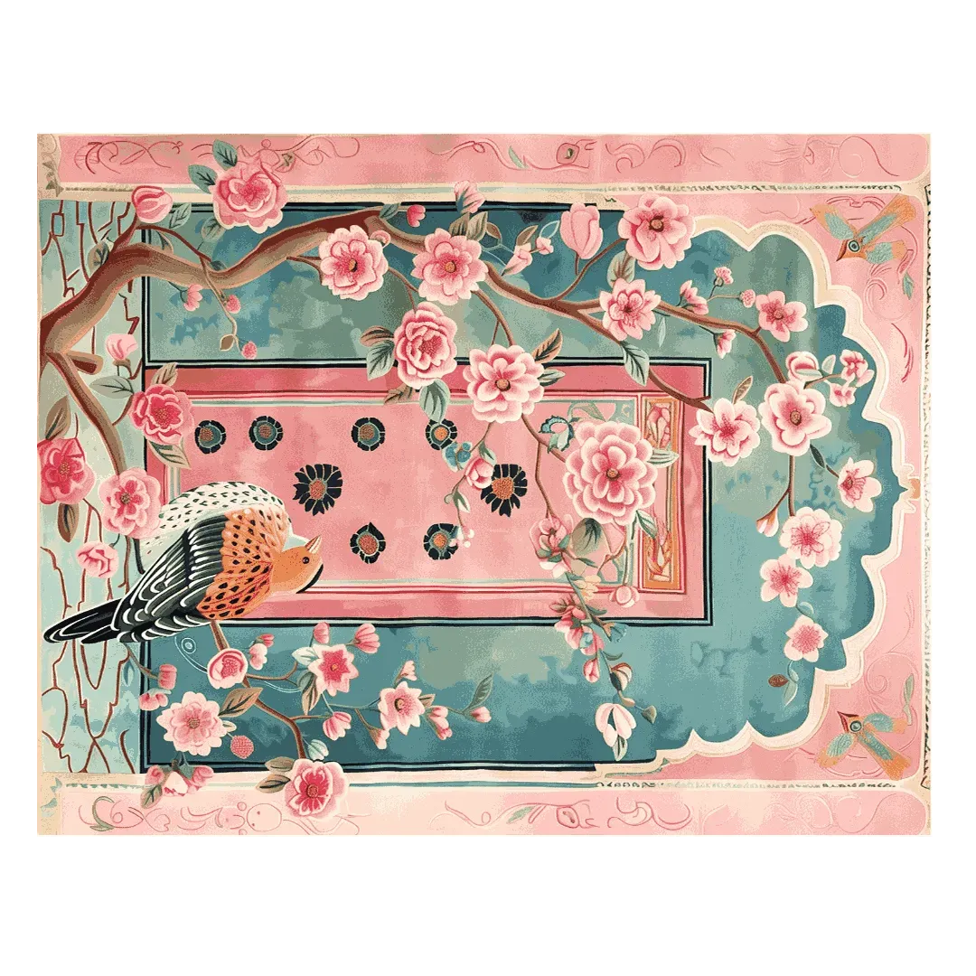 Blush Gardens Hand Tufted Rug
