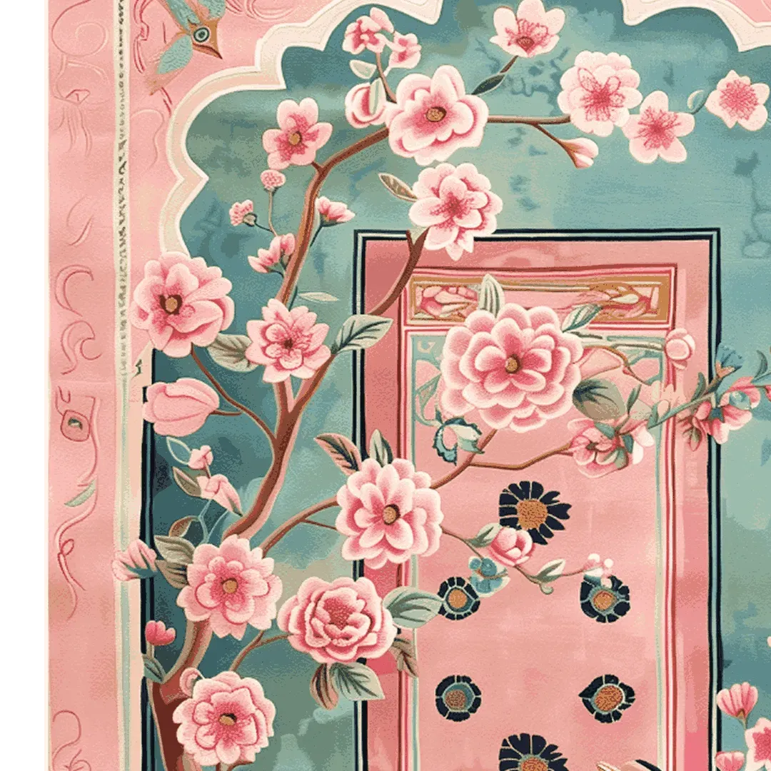 Blush Gardens Hand Tufted Rug