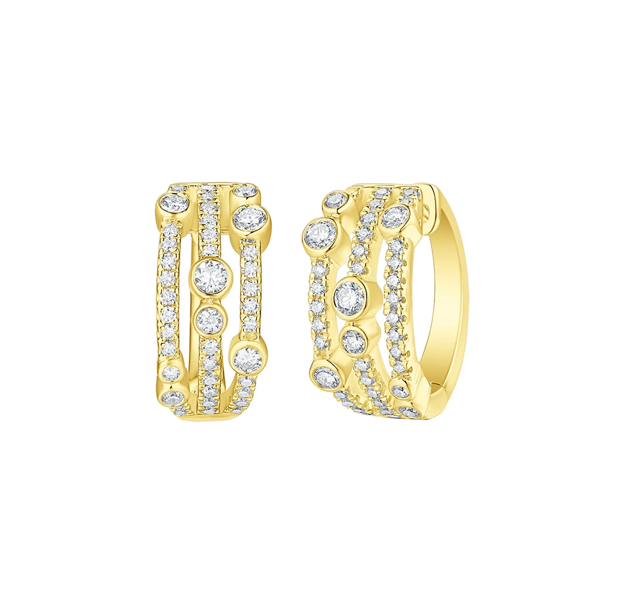 Bubbly 0.93ct Lab Grown Diamonds Earrings <br> E-00324WHT