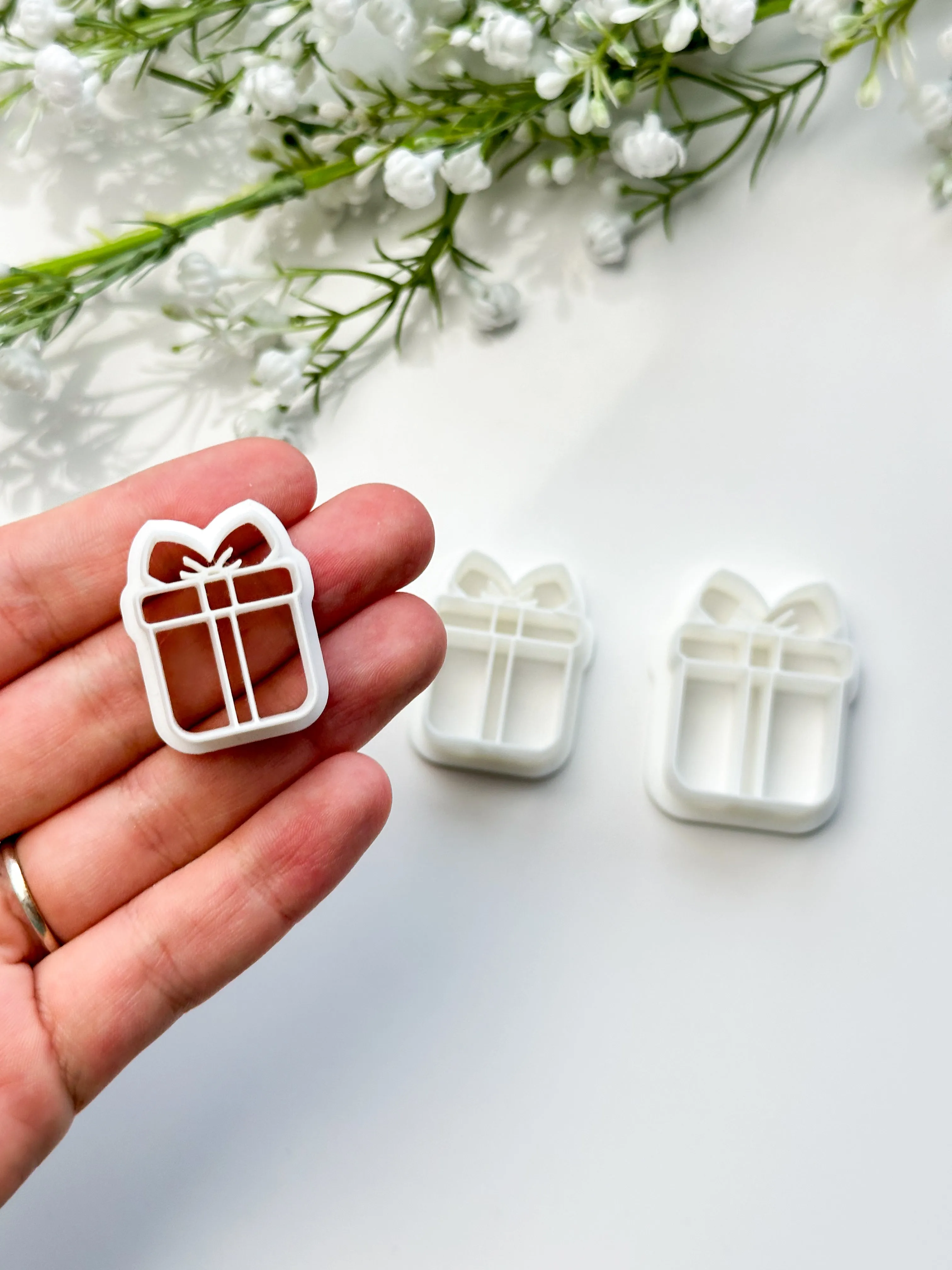 Christmas Gift Detailed Polymer Clay Cutter