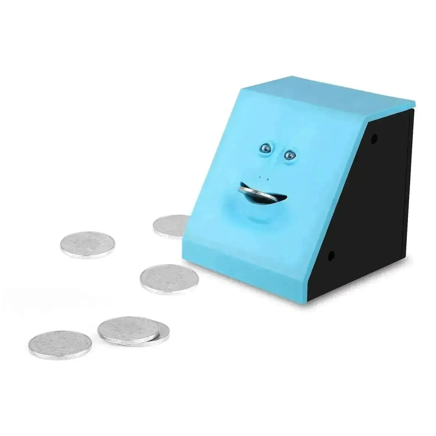Coin Eating Animated Face Piggy Bank