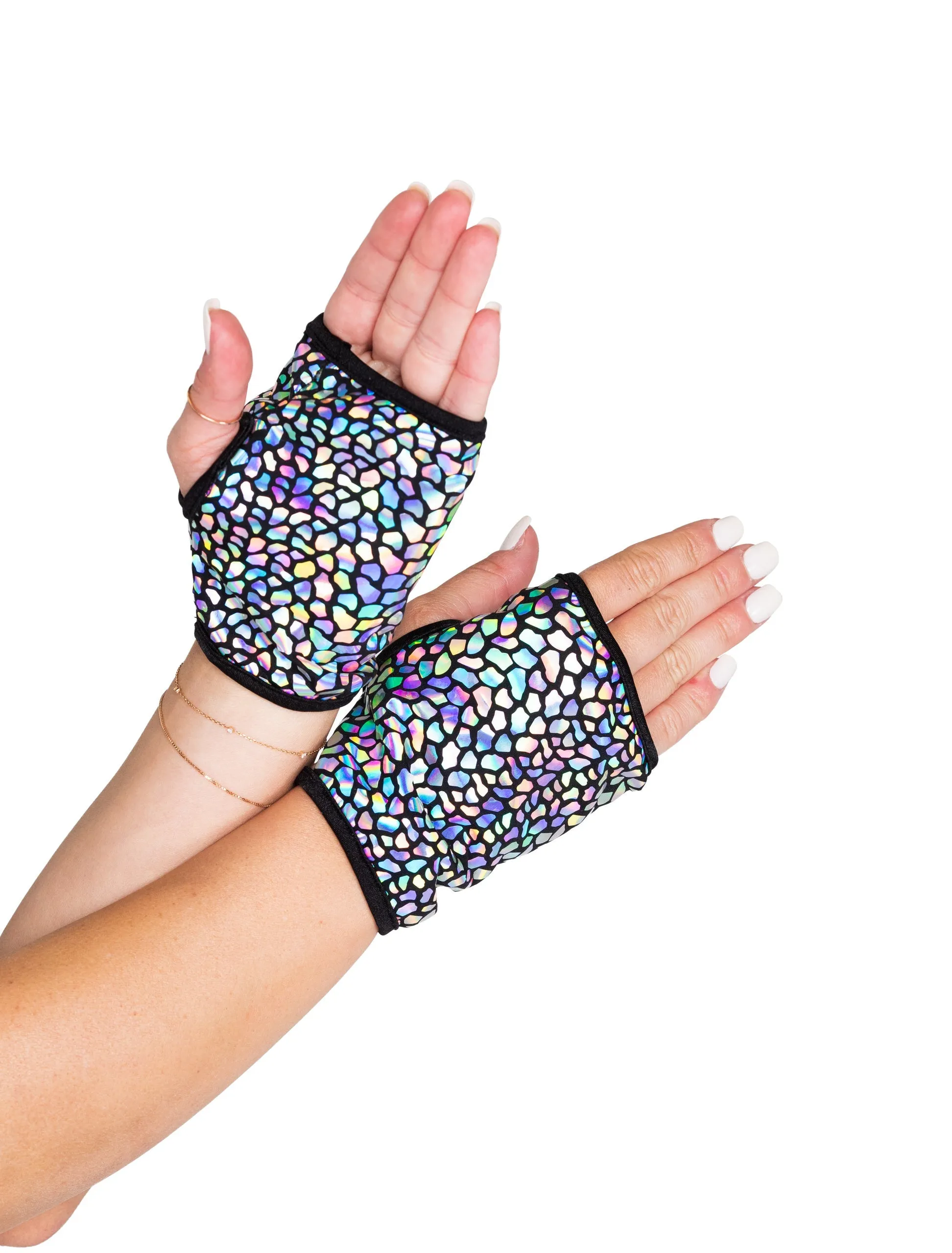 Cosmic Cobble' Open Finger Gloves (3 Color Options)