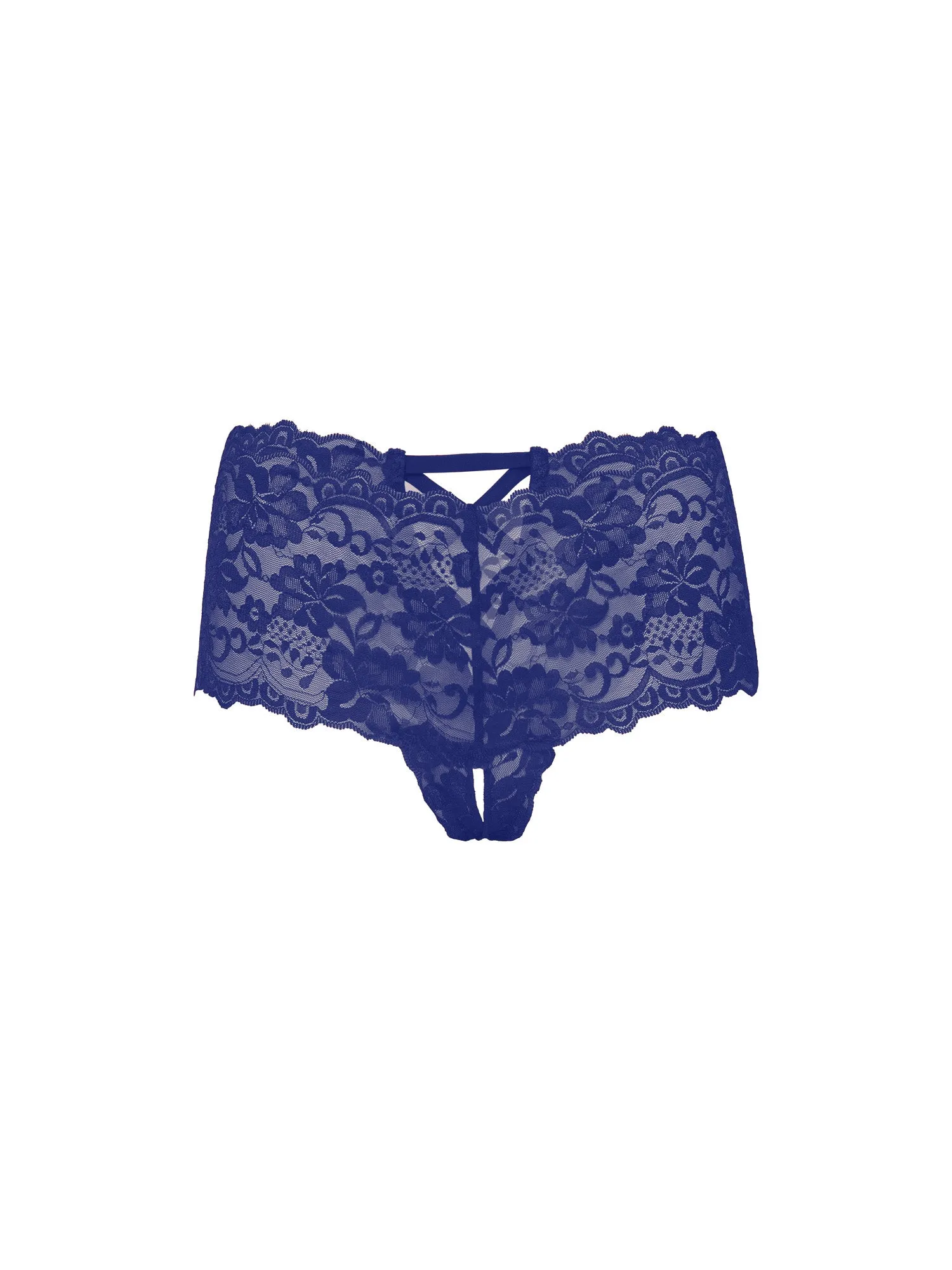 Curvy Good Night Kiss Crotchless Boyshort