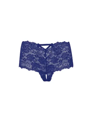 Curvy Good Night Kiss Crotchless Boyshort