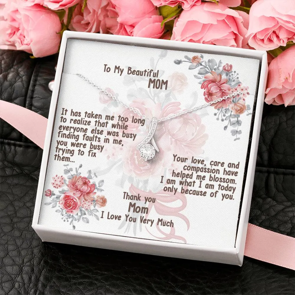 Cute Necklace Gift For Mom From Son or Daughter