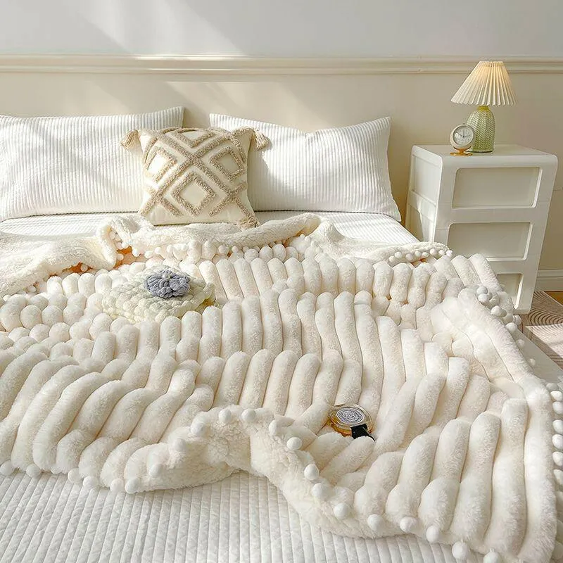Dehaired Angora Blanket: Sumptuous Comfort for Nap or Sofa Cover Use