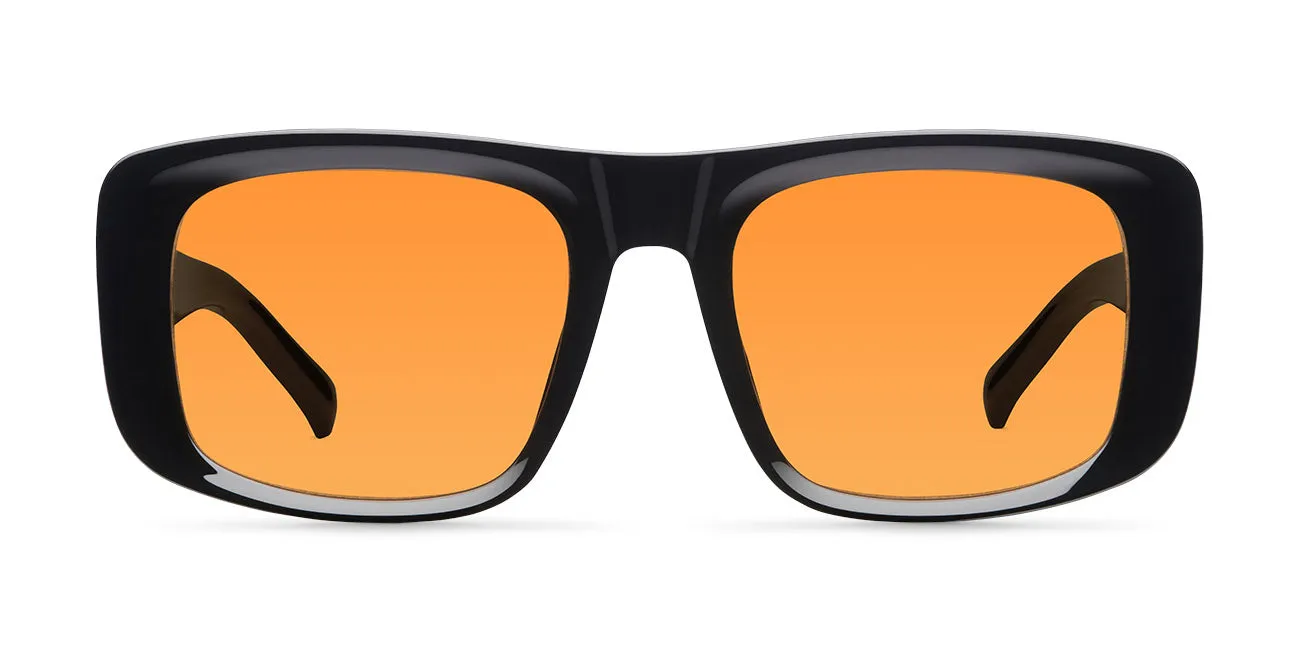 Delu Sunglasses Black Orange