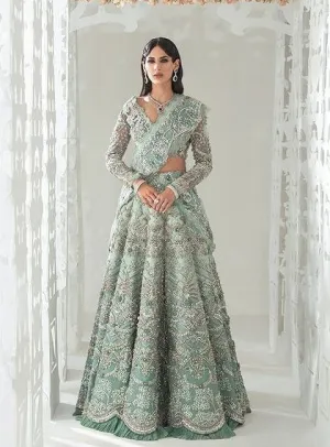 Designer Sea Green Lehenga Choli for Indian Bridal Wear