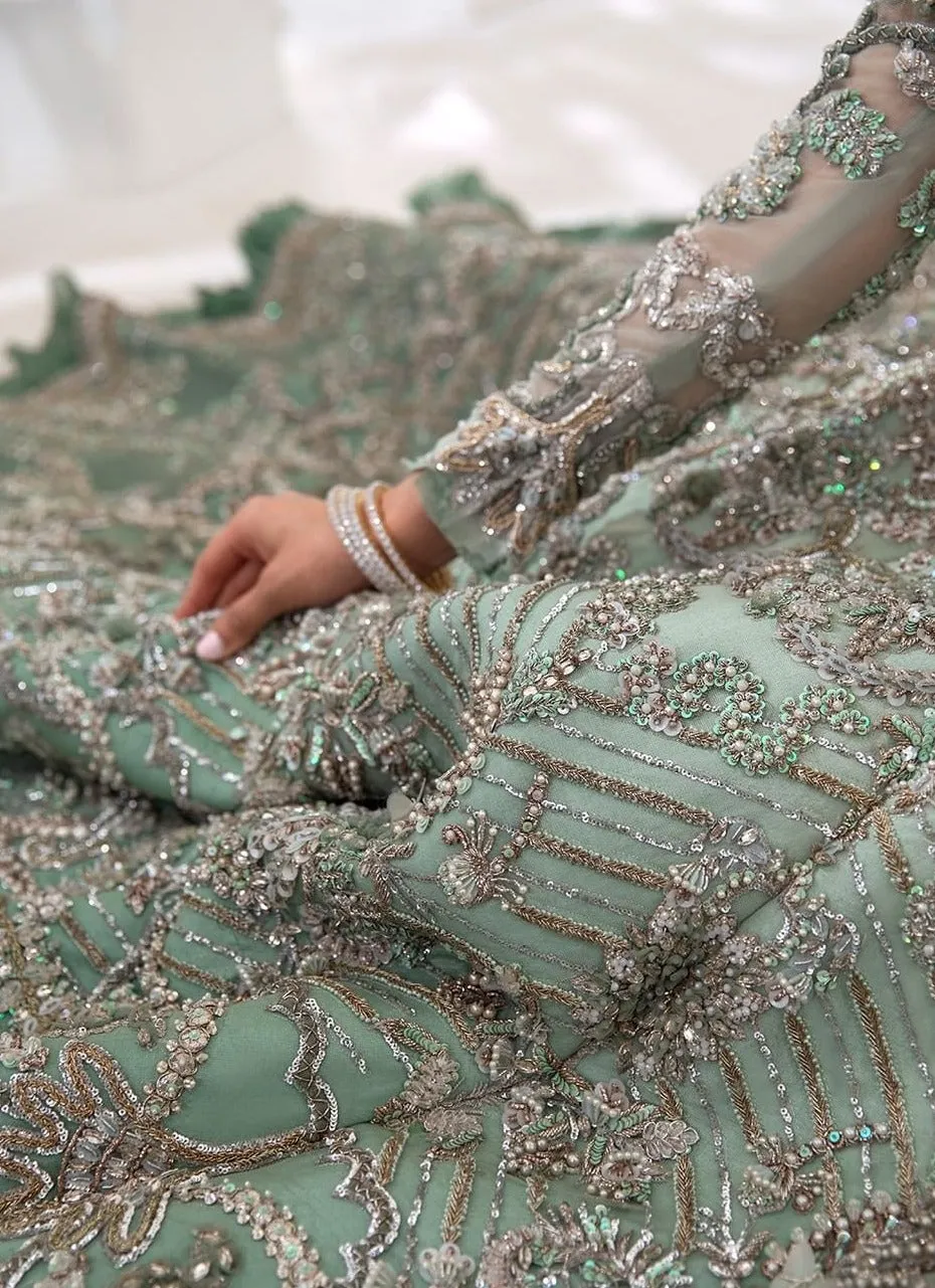 Designer Sea Green Lehenga Choli for Indian Bridal Wear