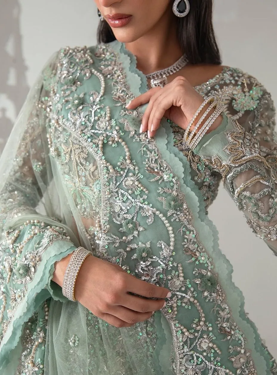 Designer Sea Green Lehenga Choli for Indian Bridal Wear