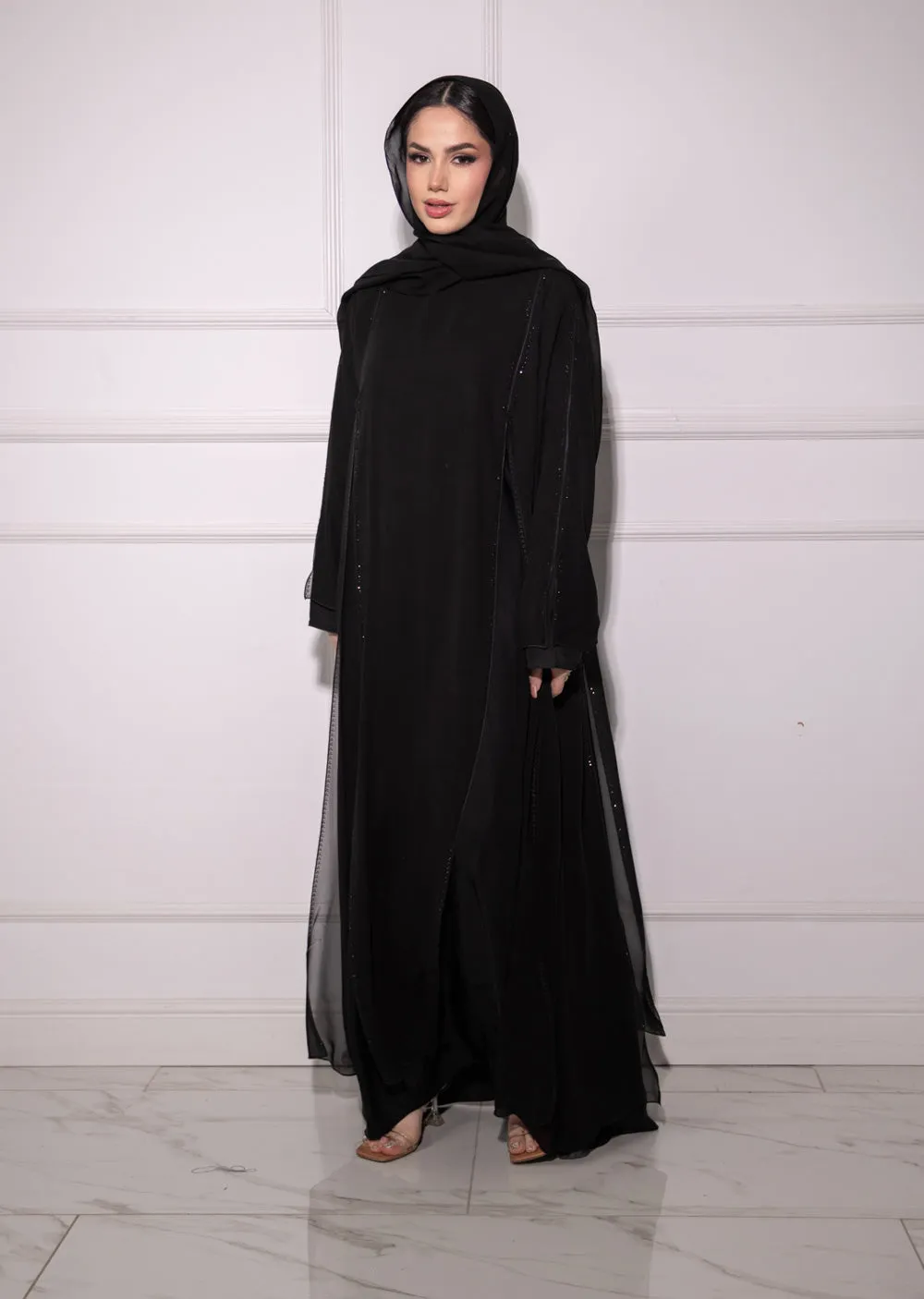 DSL-209 Ameena - Black Abaya