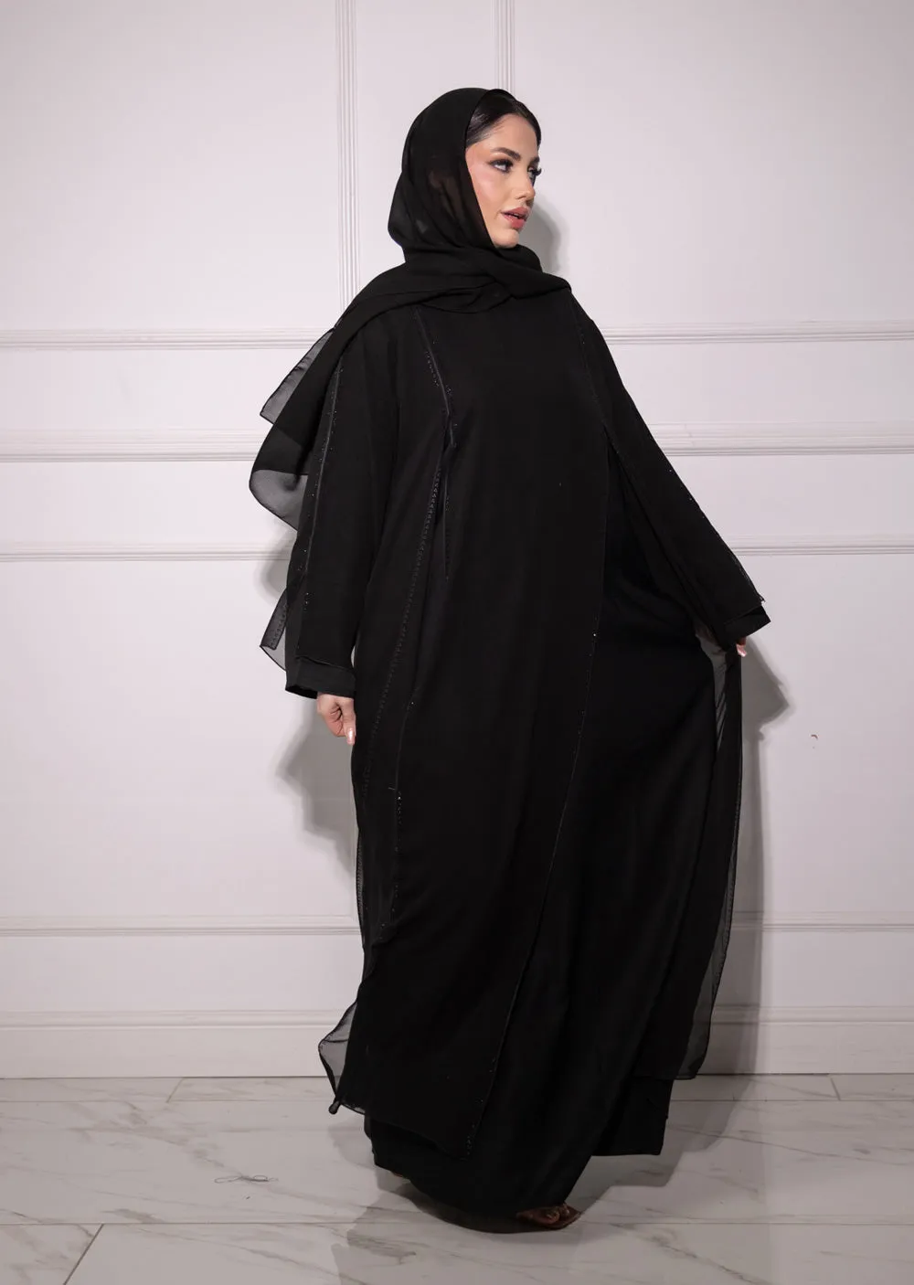 DSL-209 Ameena - Black Abaya