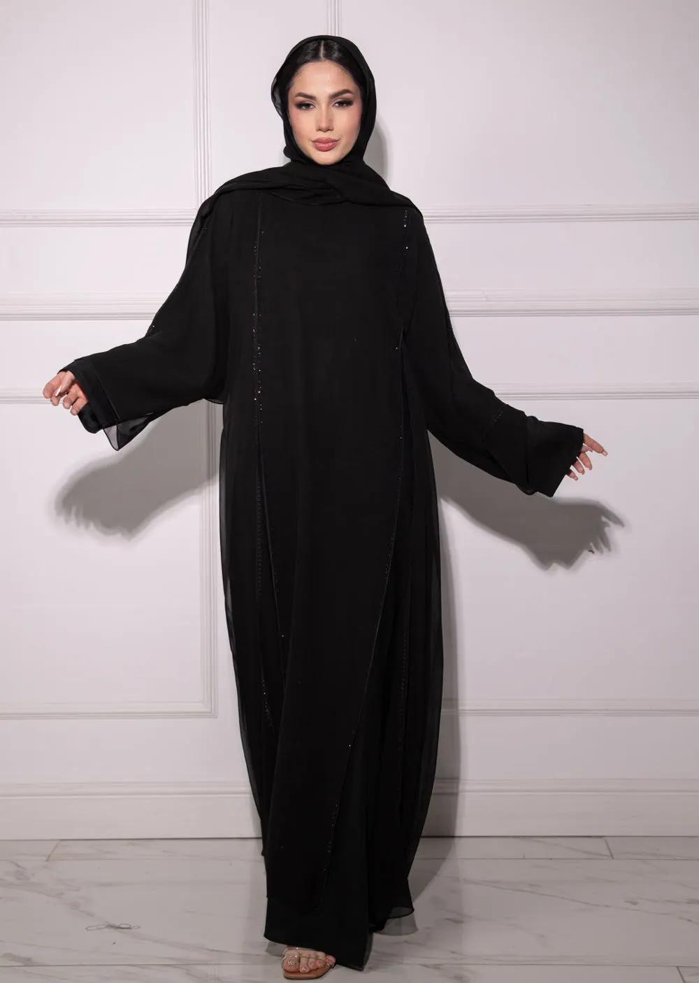 DSL-209 Ameena - Black Abaya