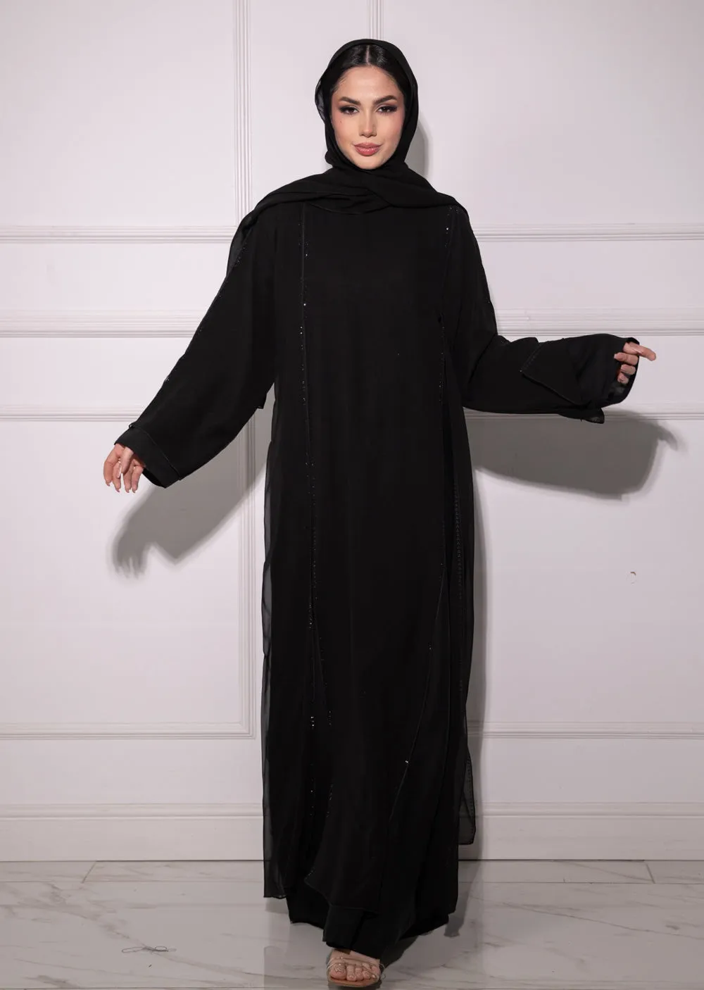 DSL-209 Ameena - Black Abaya
