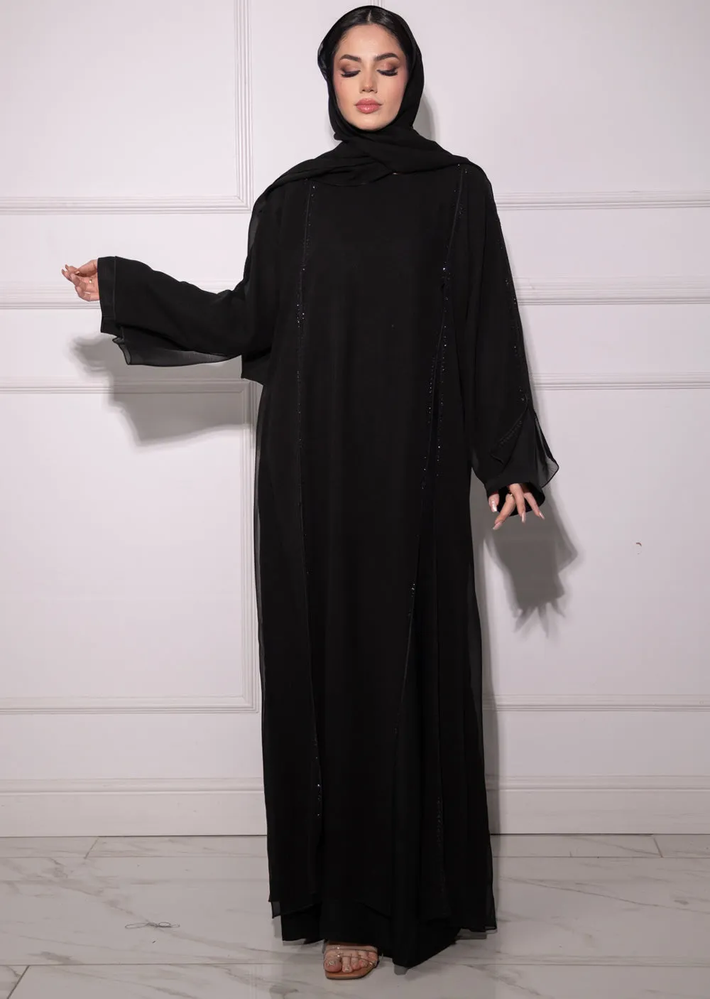 DSL-209 Ameena - Black Abaya