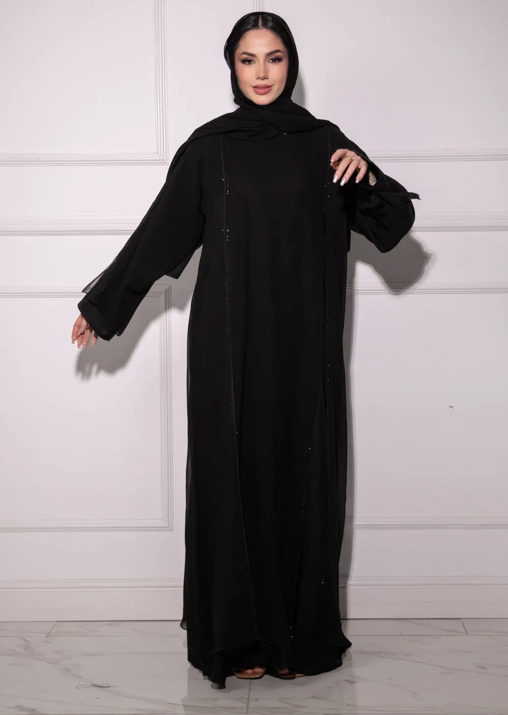 DSL-209 Ameena - Black Abaya