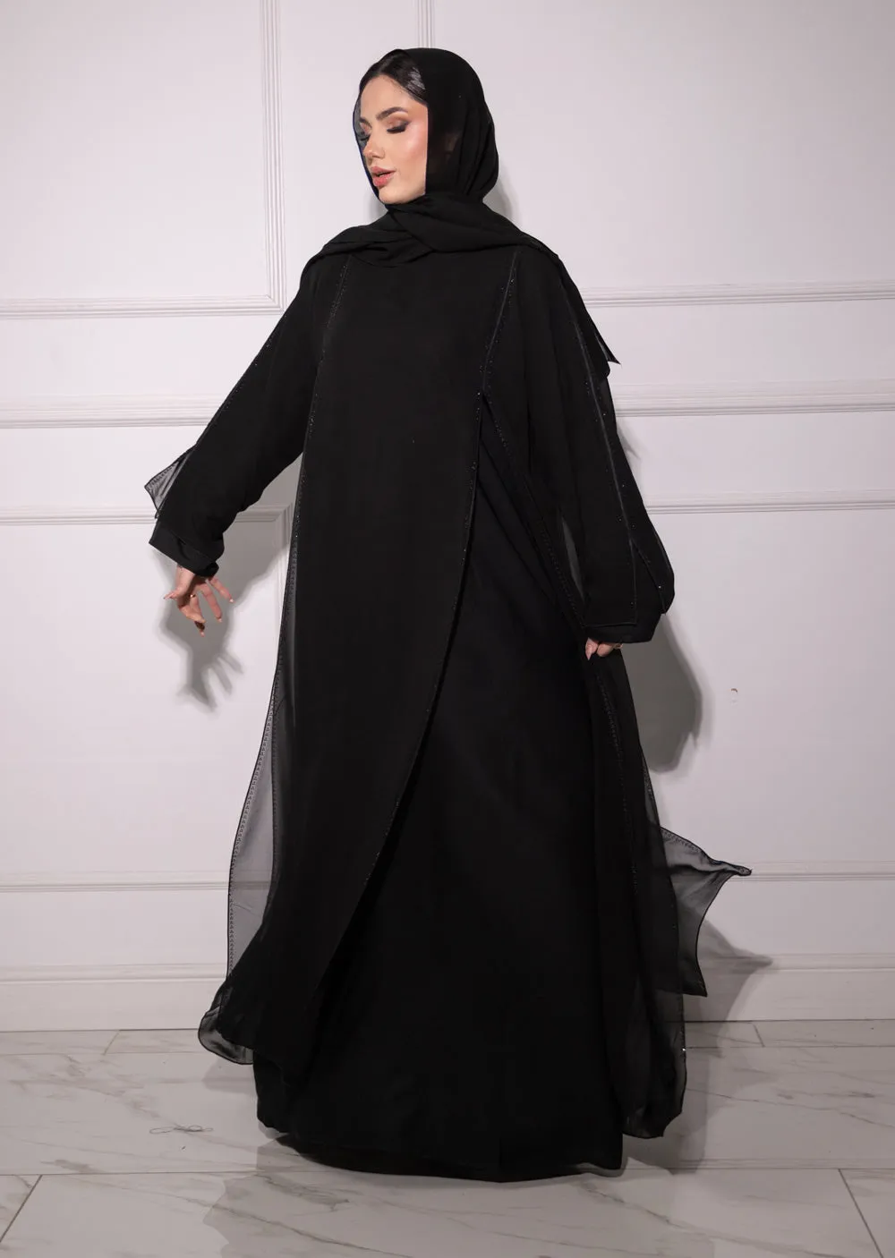 DSL-209 Ameena - Black Abaya