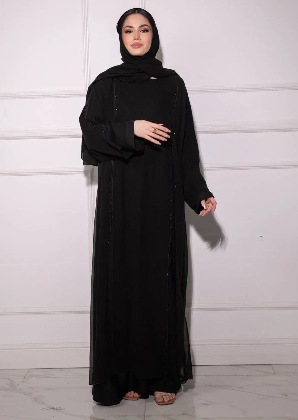 DSL-209 Ameena - Black Abaya