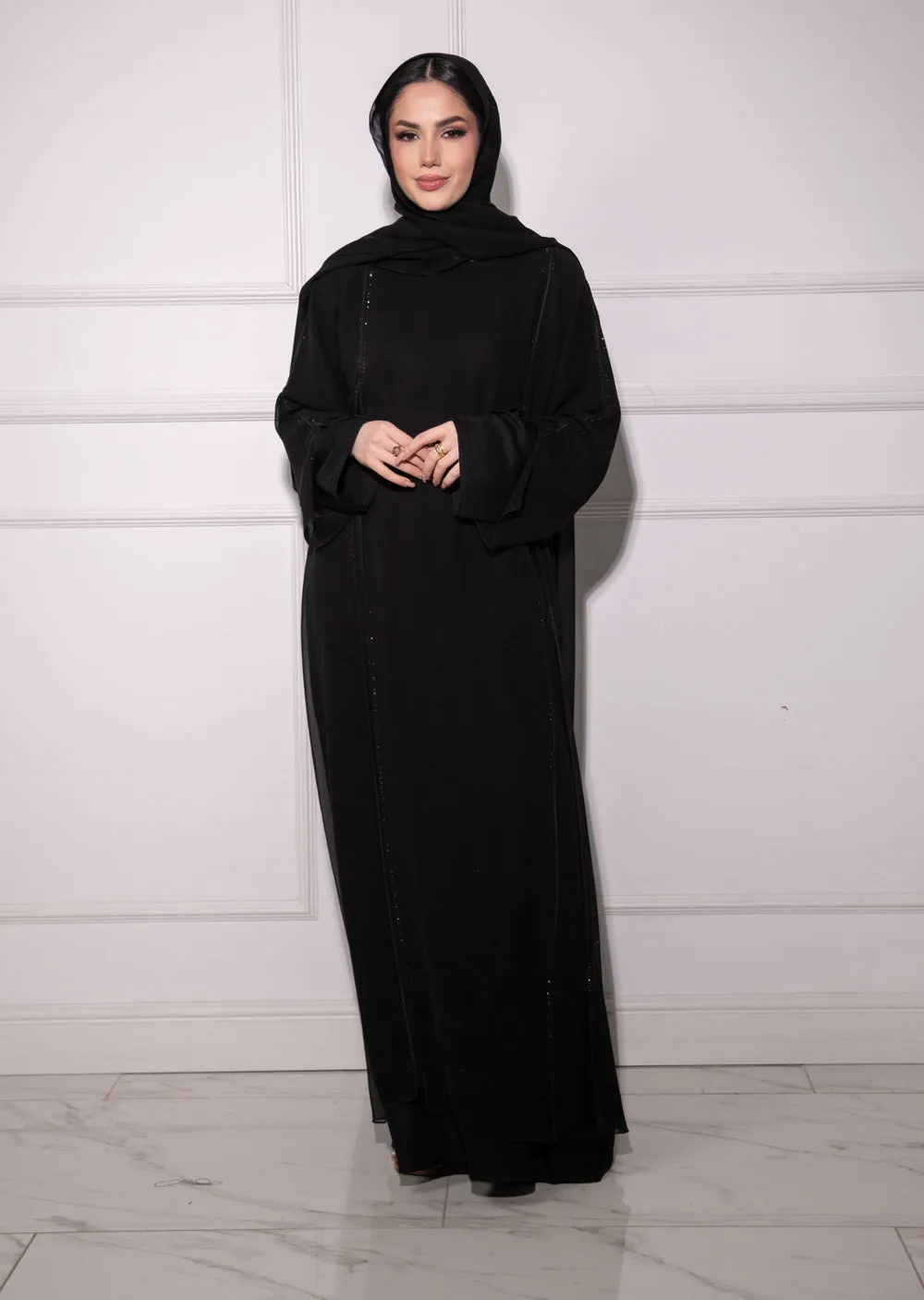 DSL-209 Ameena - Black Abaya