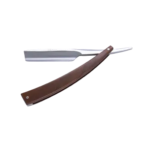 DV-8009141, Dovo Straight Razor EDO, 5/8”, carbon, 1/1 full hollow, Ultra compressed walnut wood