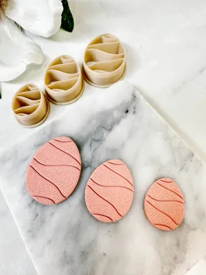 Easter Egg Detailed Polymer Clay Cutter