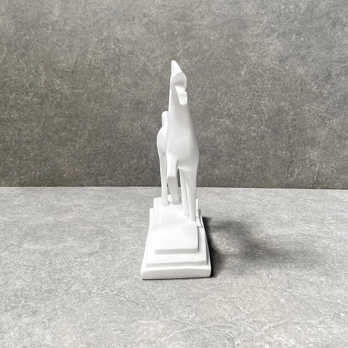 Edit House & Home-Home Artisan Artemis White Horse Sculpture